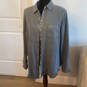 Dark gray button down